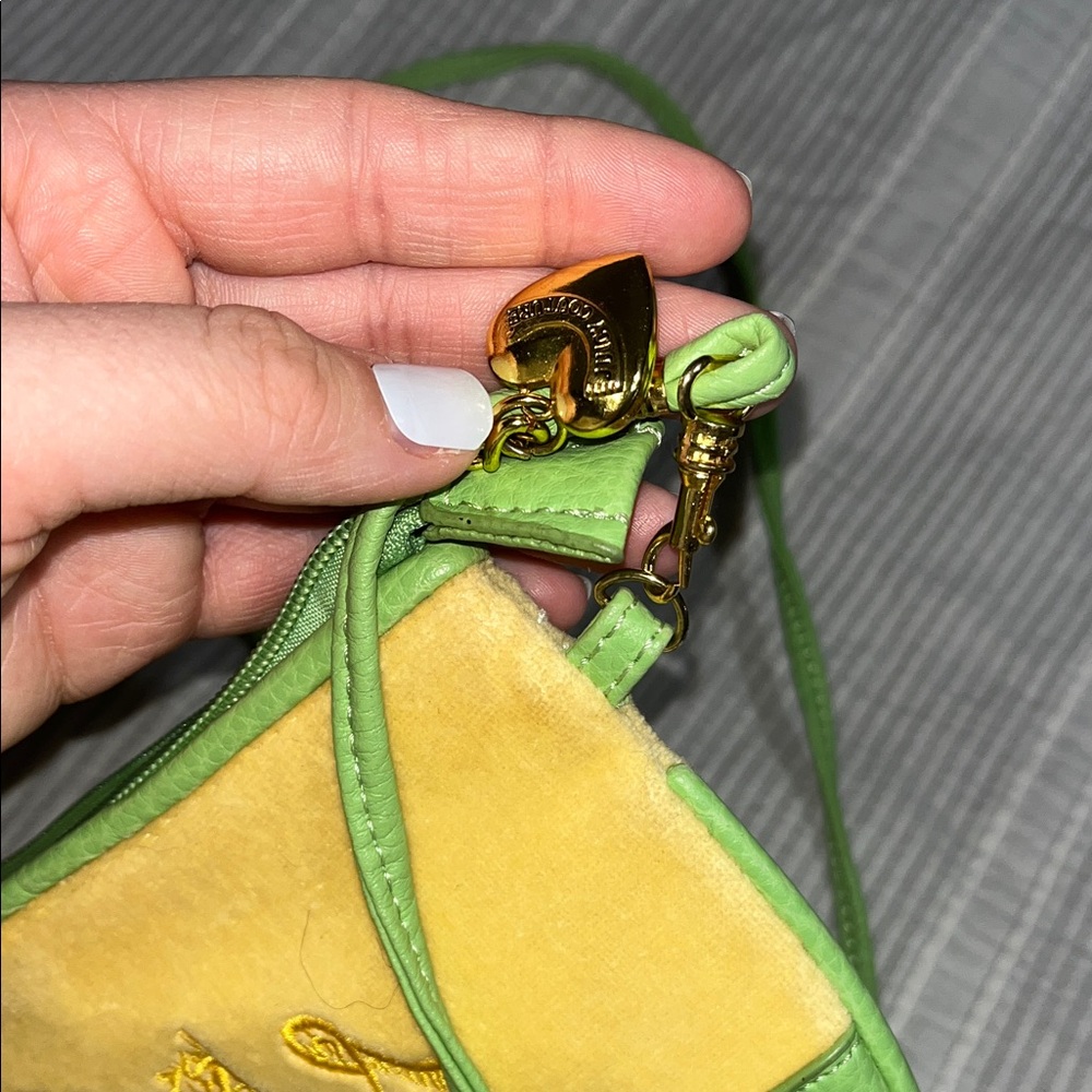 Y2K Vintage Juicy Couture Yellow and Green Clutch - Picture 7 of 8